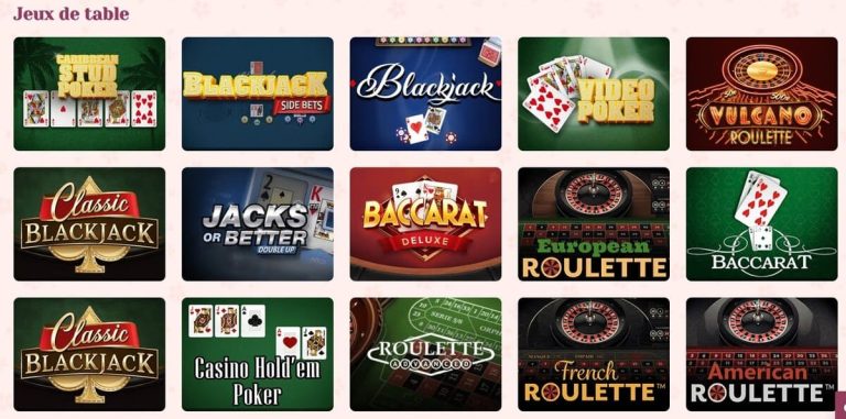 Sakura Slots Casino jeux table